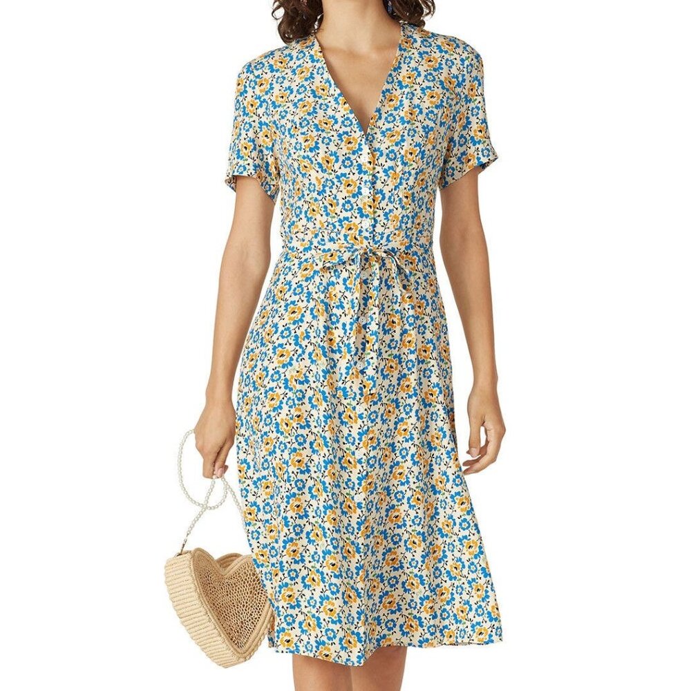 Hvn Rosemary Dress in Floral Size 8